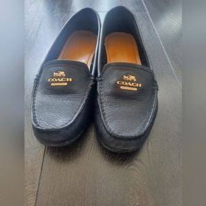 SOLD Coach "Mary" Black Leather Driving Loafer Sz 35.5